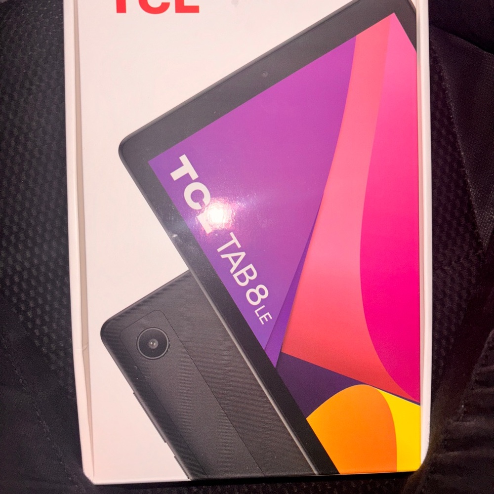 TCL Black Tablet with Vibrant Display and Slim Design